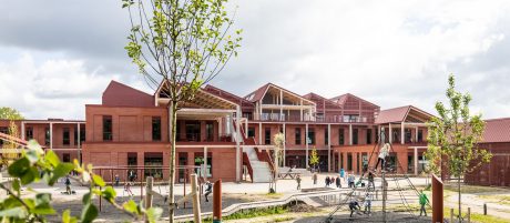 Brick: EW2207 Rød mørk | Ny Dybkærskole, Gødvad