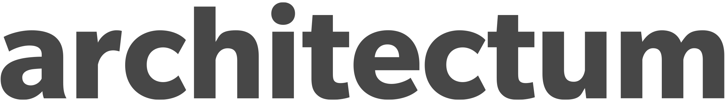 architectum logo in grey font with transparent background