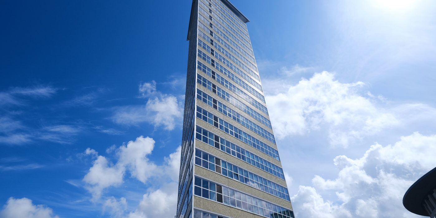 Renovation Apartment Building Toren van Oud | Den Haag | Architect: Bos Hofman Architektenkombinatie & Archipelontwerpers Eric Vreedenburgh | Panels: Lammers Beton, Weert | Developer: Euraco Vastgoed + Westend, Do Tetteroo | Facade: Glazed bricks special