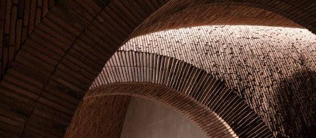 Jingdezhen Imperial Kiln Museum. Brick Award 22 Category "Sharing public spaces". Studio Zhu Pei. Close-up of facade