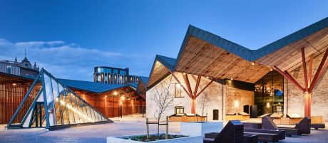 Balti Jaam Market in Tallinn. Used materials: Penter Dresden and Westminster pavers