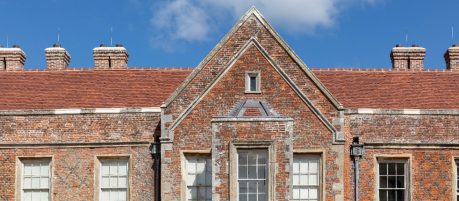 The Vyne stately home, roof renovation with Keymer tiles