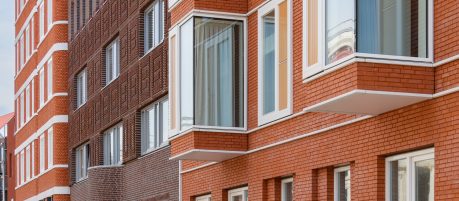 New construction 41 houses and 9 appartments Sinfonia | Leidsche Rijn, Utrecht | Facade brick: Veldbrons Gesinterd HV WF, Navarra HV WF, Blauwrood Genuanceerd HV WF, en EF en de Teunisbloem WS WF | Paver: Ravenna DF