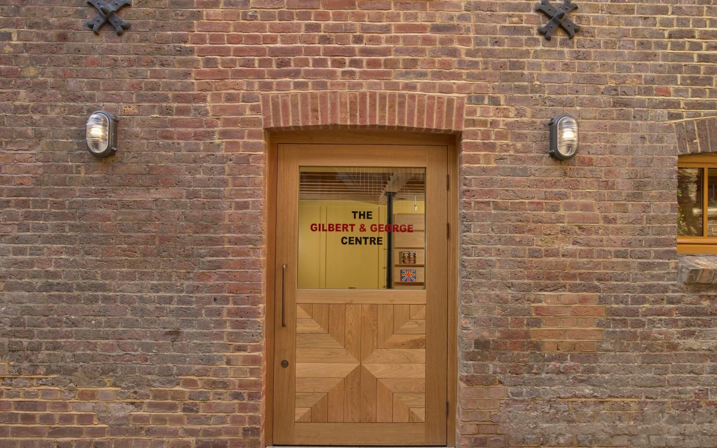 Gilbert and George at the Gilbert and George Foundation in East London, November 2020