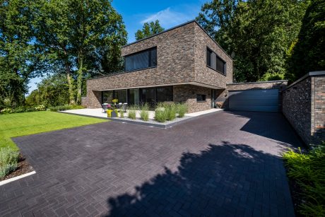 Engelshove Architekten, Terca Eco-brick Archipolis Onyx Zwart und Cadet Zwart (10%), Objektsortierung, Poroton Plan-T18,  ZWP-Plan,, Pflasterklinker Penter Ares