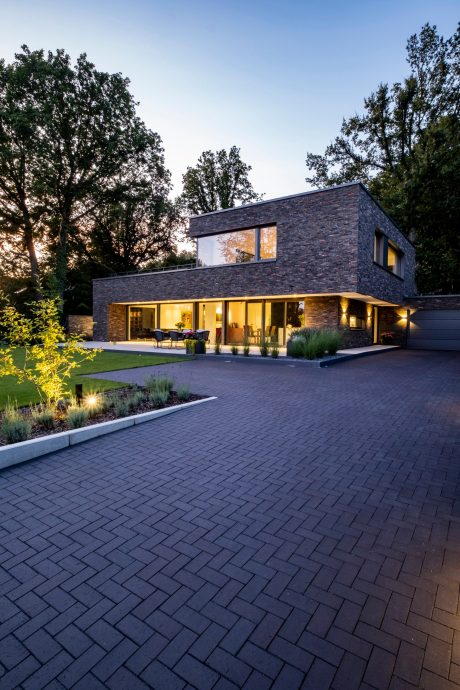 Engelshove Architekten, Terca Eco-brick Archipolis Onyx Zwart und Cadet Zwart (10%), Objektsortierung, Poroton Plan-T18,  ZWP-Plan,, Pflasterklinker Penter Ares