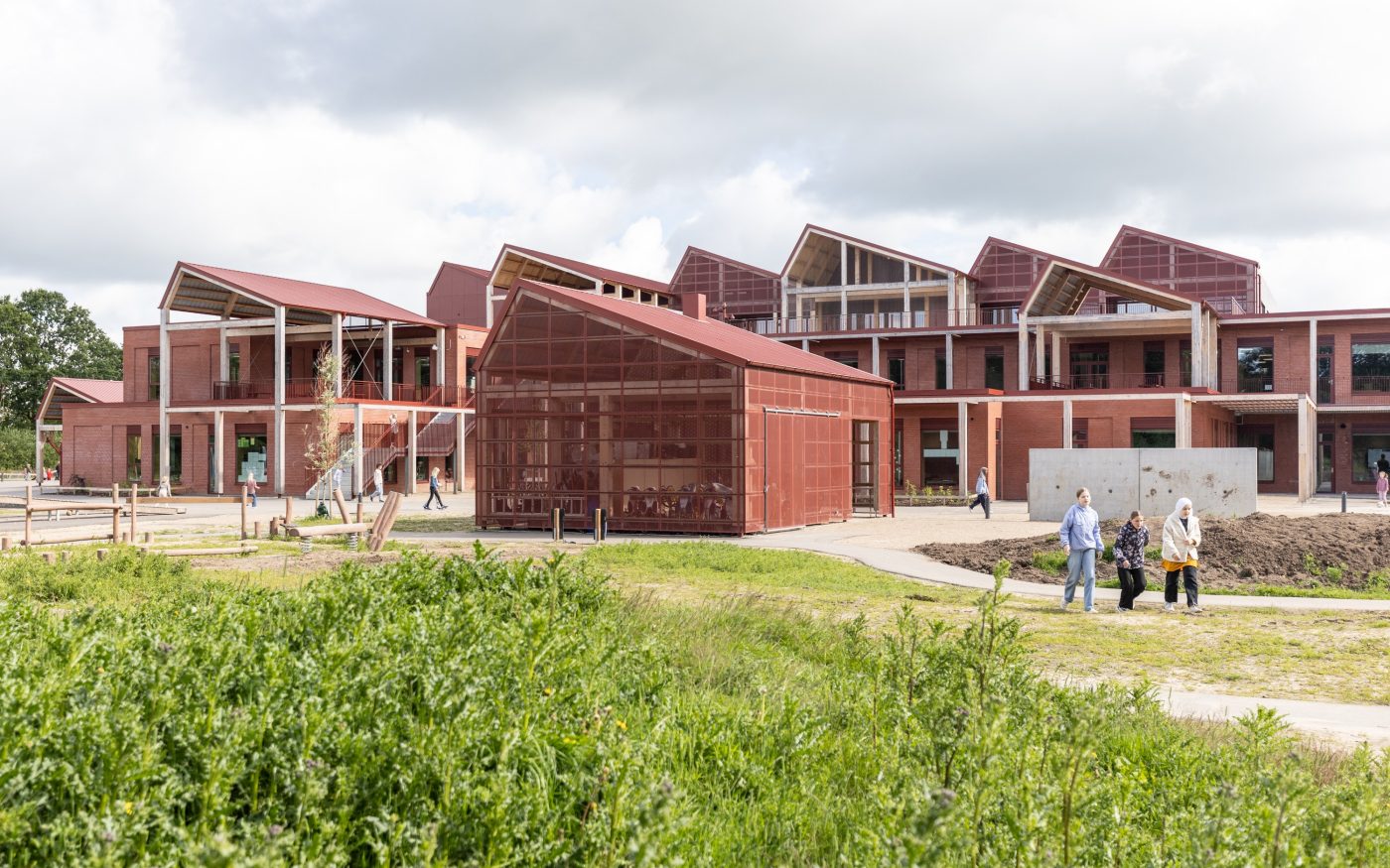 Brick: EW2207 Rød mørk | Ny Dybkærskole, Gødvad