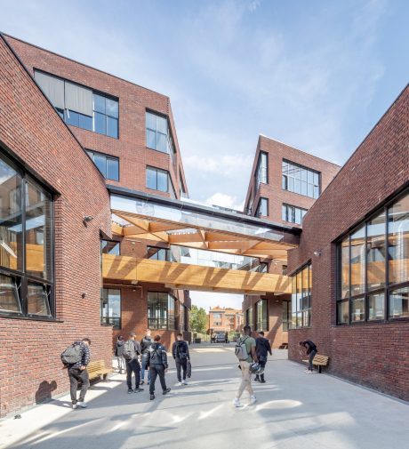 eco-campus terca, ile-de-france, façade terre cuite, enseignement
