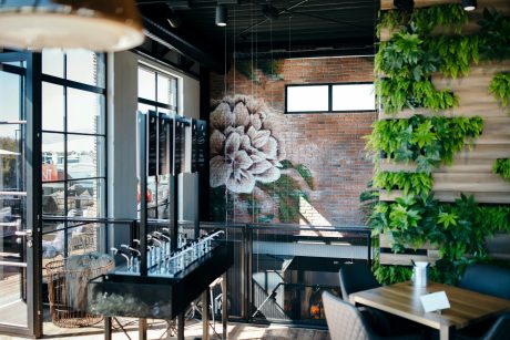 Le Burger, Wiener Neustadt, Fassadenlösungen, Terca Linaqua, vino und viola