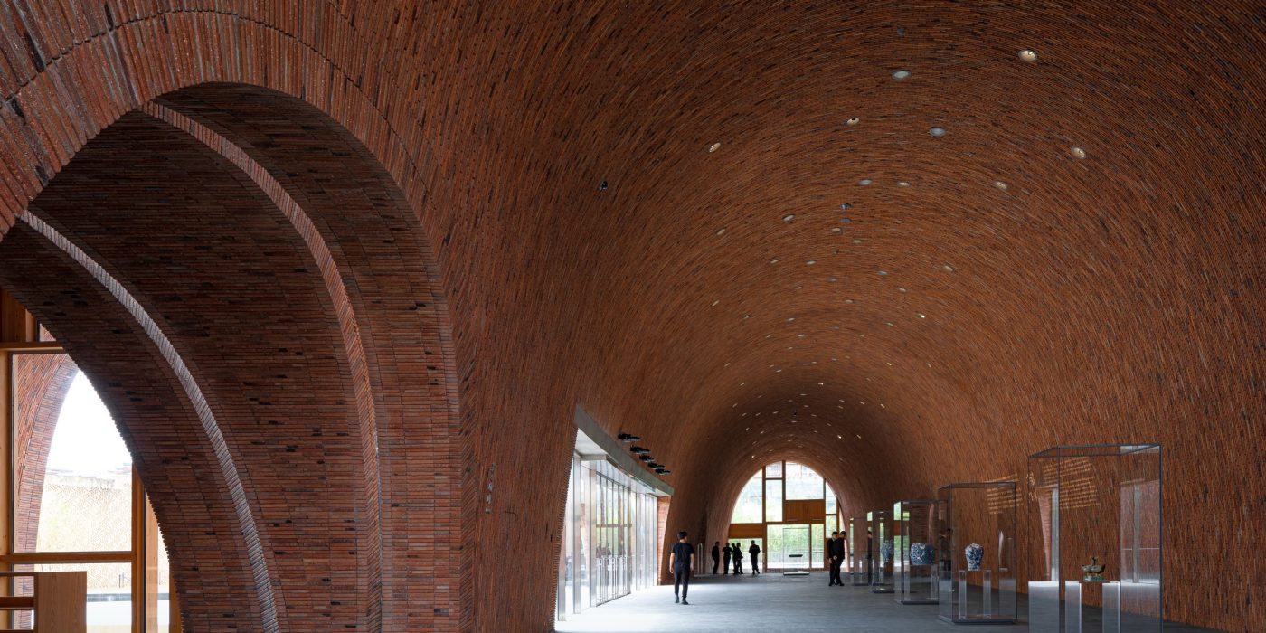 Jingdezhen Imperial Kiln Museum. Brick Award 22 Category "Sharing public spaces". Studio Zhu Pei. Inside view