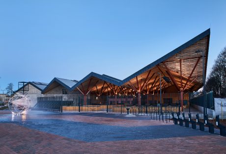 Balti Jaam Market in Tallinn. Used materials: Penter Dresden and Westminster pavers