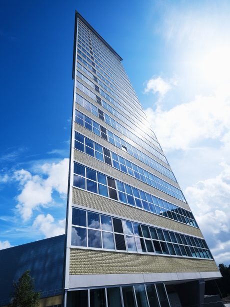 Renovation Apartment Building Toren van Oud | Den Haag | Architect: Bos Hofman Architektenkombinatie & Archipelontwerpers Eric Vreedenburgh | Panels: Lammers Beton, Weert | Developer: Euraco Vastgoed + Westend, Do Tetteroo | Facade: Glazed bricks special