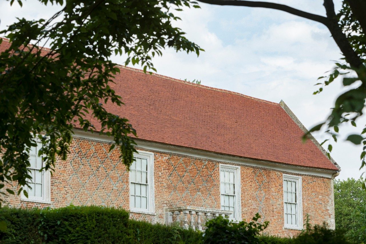 The Vyne stately home, roof renovation with Keymer tiles