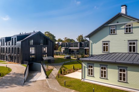 Klausson Candy Factory, Tallinn, Estonia. Used materials: Pottelberg 301, anthracite engobe. Photo: Endover Kinnisvara and Kaupo Kalda.