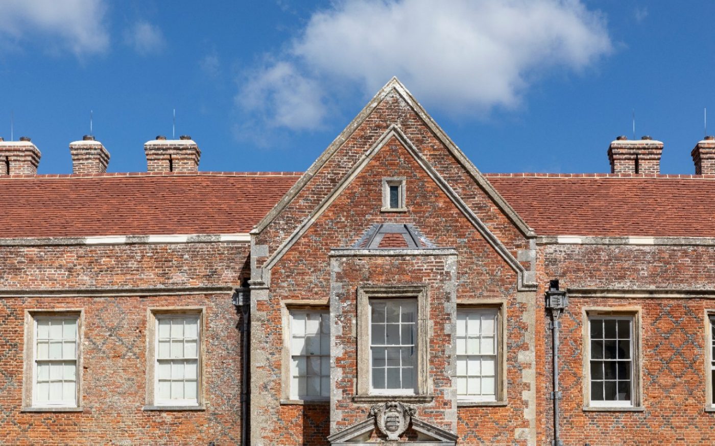 The Vyne stately home, roof renovation with Keymer tiles