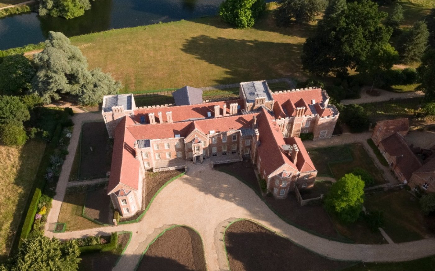 The Vyne stately home, roof renovation with Keymer tiles