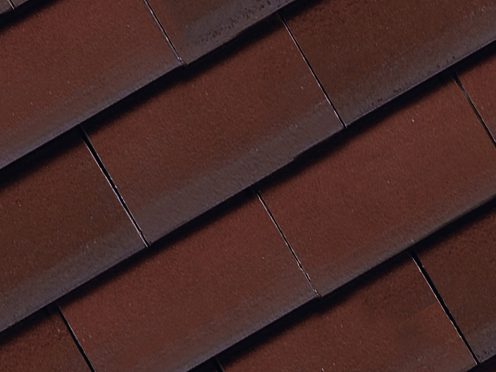 Panel photography of the Tegelpan 301 Wijnrood geglazuurd