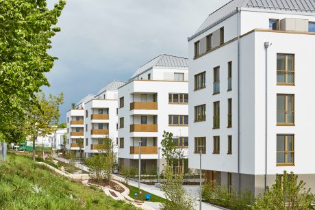 MFH, Caerphillystr., Am Sonnenberg, WBL Wohnungsbau Ludwigsburg GmbH, ARP Architekten, Fair-Wohnen-Modell, NaWoh Qualitätssiegel 2020, Nachhaltiger Wohnungsbau, KfW-Energieeffizienzhaus 55, Poroton-Systemzubehör, WDF