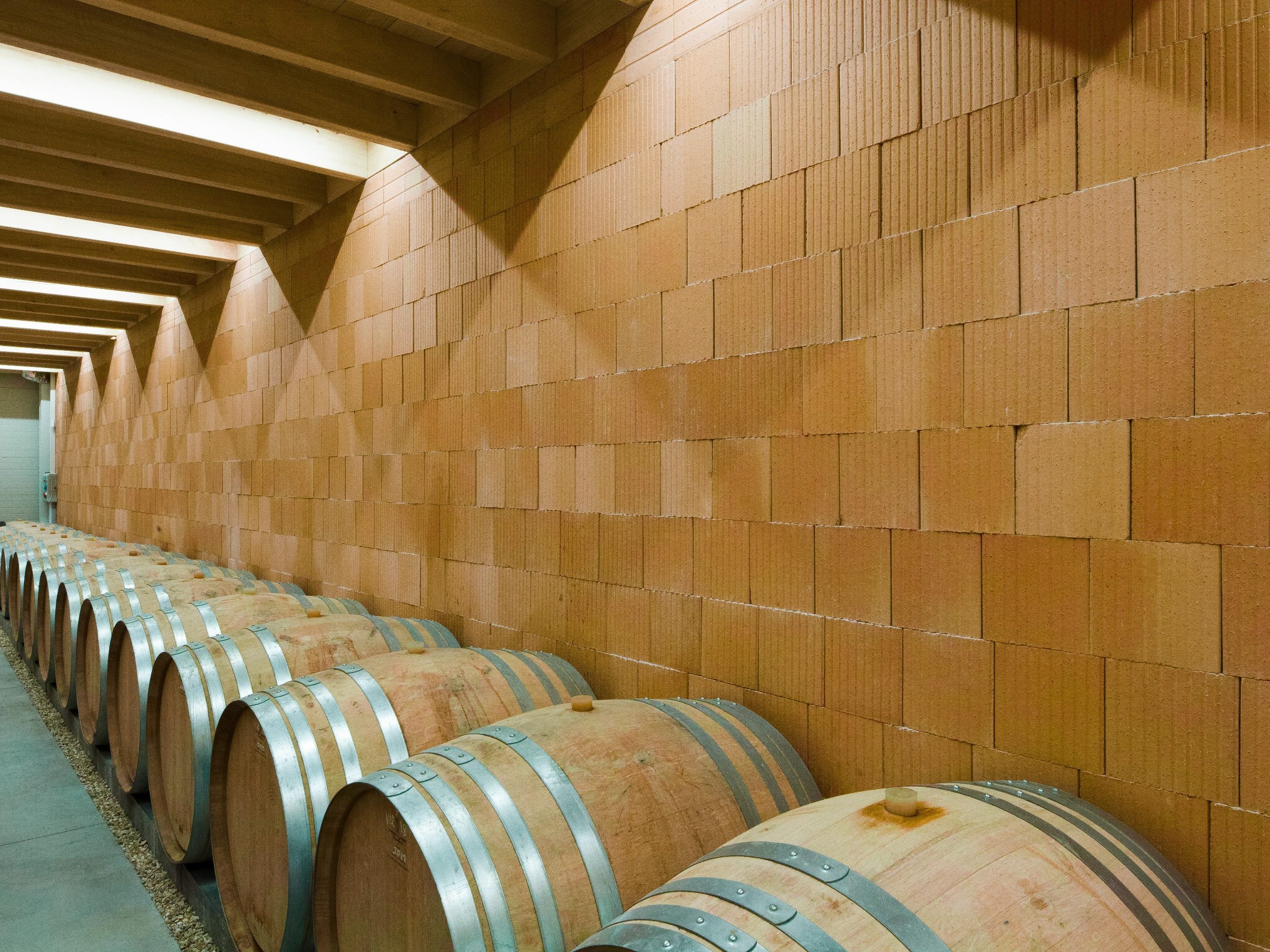 Wine estate Jean-Pierre MICHEL, 955 route le Quintaine Lieu-dit Quintaine 71260 CLESSE. Inner wall bricks Climamur 30.